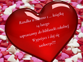 Walentynki w Bibliotece Szkolnej