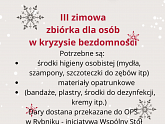 III Zimowa Zbiórka dla Osób w Kryzysie Bezdomności
